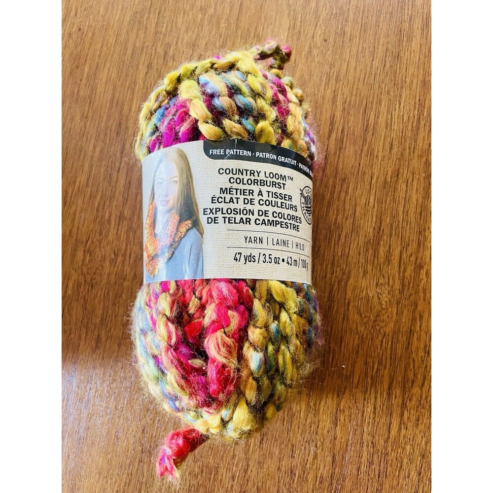 Loop & Thread Country Loom 100 Gram Rainbow Skies 47 Yrds